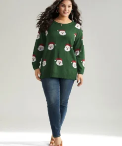 Christmas Santa Claus Round Neck Pullover 33 Christmas Santa Claus Round Neck Pullover -Clothing Shop 786179988 yy