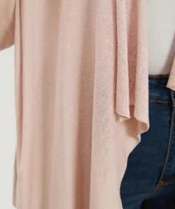 Supersoft Essentials Solid Asymmetrical Hem Lapel Collar Cardigan -Clothing Shop 787965882 ye