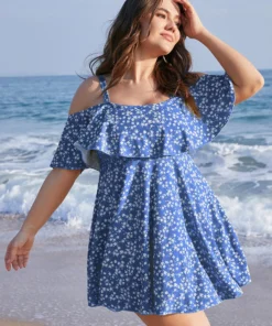 Ditsy Floral Cold Shoulder Sculpt Waist Ruffles Swim Dress 40 Ditsy Floral Cold Shoulder Sculpt Waist Ruffles Swim Dress -Clothing Shop 789987430 ao 5fb37f22 4ddf 4937 9452 cd357119f5e1