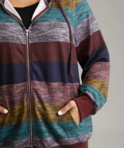 Heather Colorblock Contrast Pocket Hooded Sweatshirt 12 Heather Colorblock Contrast Pocket Hooded Sweatshirt -Clothing Shop 790073962 uf