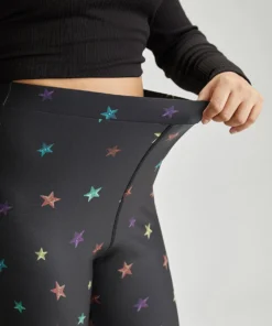 Supersoft Essentials Star High Rise Elastic Waist Leggings -Clothing Shop 790633921 uz