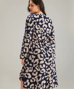 Geometric Pocket Elastic Waist Arc Hem Dress -Clothing Shop 795542558 qt 8c7e4e22 845c 4d95 80c4 7355c5f9b8ad