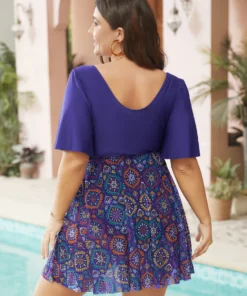 Paisley Drawstring Ruched Detail Ruffle Sleeve Swim Dress 24 Paisley Drawstring Ruched Detail Ruffle Sleeve Swim Dress -Clothing Shop 79697023 uz