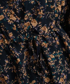 Floral Wrap Lantern Sleeve High Low Hem Blouse Without Hat -Clothing Shop 7 79b3bc97 7294 4a42 869c 5453552560e1