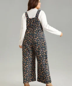 Ditsy Floral O Ring Zipper Corduroy Jumpsuit -Clothing Shop 801629355 lh 2dc863e1 1350 4142 9287 9ff365a9ed08