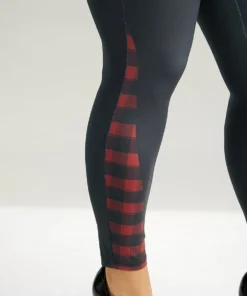 Supersoft Essentials Plaid Patchwork High Rise Leggings -Clothing Shop 802561529 hs