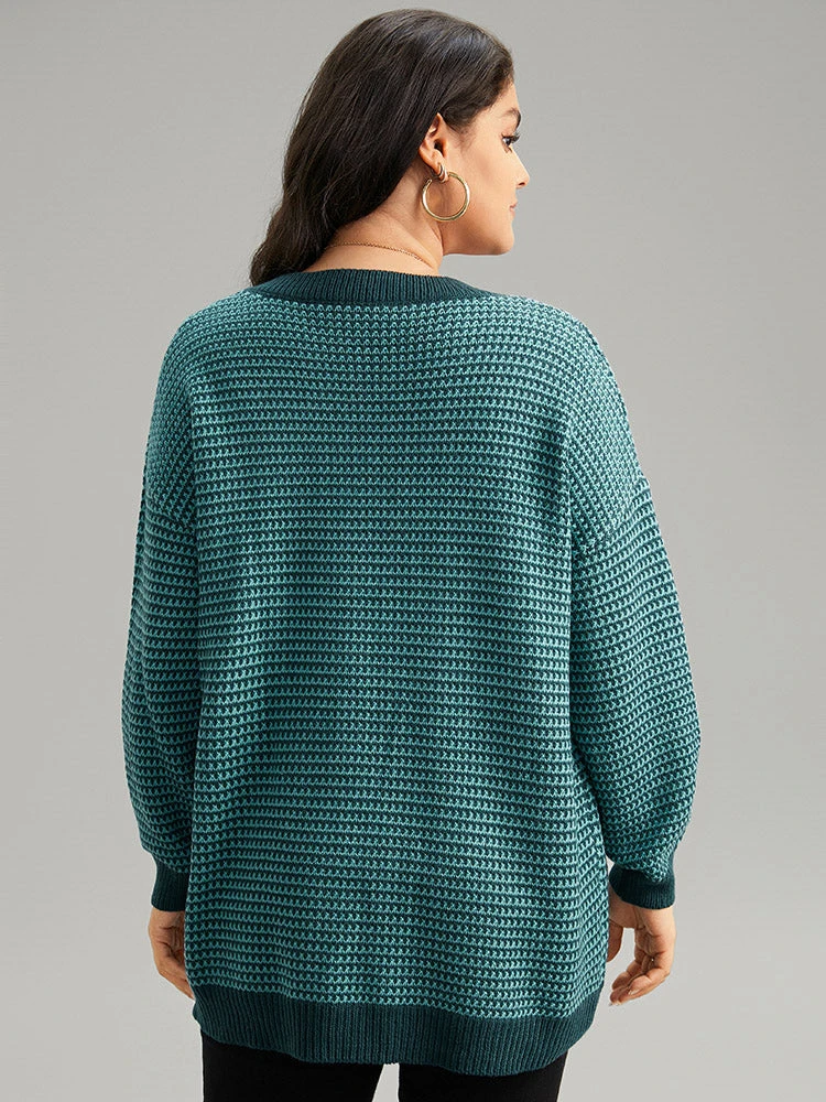 Solid Plisse V Neck Split Side Pullover 4 Solid Plisse V Neck Split Side Pullover - Image 2