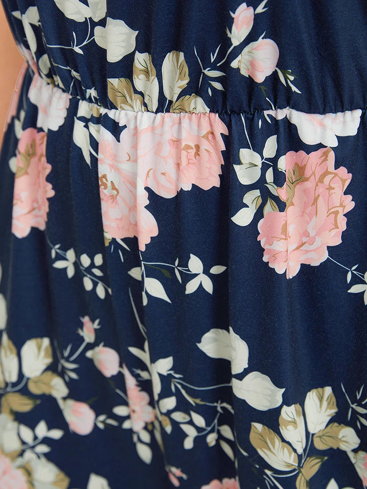 Floral Print Pocket Scoop Neck Cami Jumpsuit 11 Floral Print Pocket Scoop Neck Cami Jumpsuit - Image 9