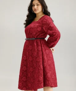 Floral Print Plisse Pocket Lantern Sleeve Dress -Clothing Shop 80744992 bl 236a9dc6 4267 421c a9f6 bebe5fd7810e