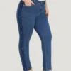 Pearl Beaded Patchwork Medium Wash Jeans -Clothing Shop 807570181 qj