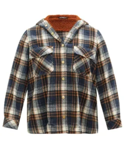 Plaid Patchwork Pocket Button Through Hooded Coat -Clothing Shop 807822256 pv 90fa3a25 1ac2 48cd 8842 0cd9ec125f14
