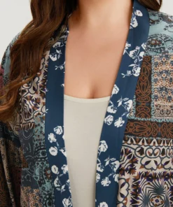 UltraCool Bandana Open Front Patched Pocket Kimono -Clothing Shop 809762816 oy