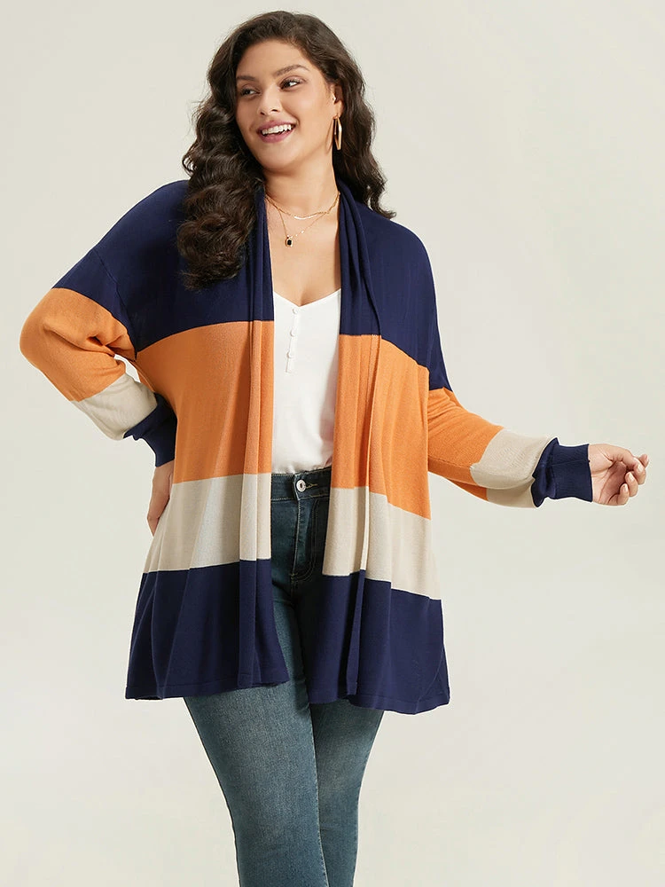 Supersoft Essentials Colorblock Contrast Cardigan 6 Supersoft Essentials Colorblock Contrast Cardigan - Image 4