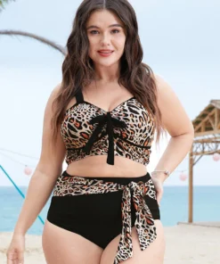 Leopard Print Knotted Front Bikini Top 14 Leopard Print Knotted Front Bikini Top -Clothing Shop 81255160 op 1133095f cd8e 47cf 93e1 14ec46466568