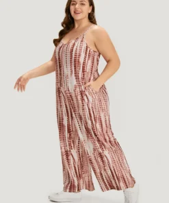 Tie Dye Striped Pocket Backless Cami Jumpsuit 11 Tie Dye Striped Pocket Backless Cami Jumpsuit -Clothing Shop 813323178 yk