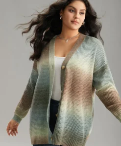 Ombre Heather Button Fly Cardigan 14 Ombre Heather Button Fly Cardigan -Clothing Shop 813655794 au