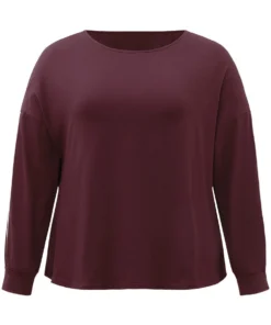 Striped Patchwork Crew Neck Sleep Top 15 Striped Patchwork Crew Neck Sleep Top -Clothing Shop 817213102 qs