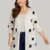 Supersoft Essentials Star Print Pocket Open Front Cardigan -Clothing Shop 818008531 bw 3eca7ea2 8262 4edf 9ba7 fb129f4bbf1e