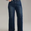 Vintage Dark Wash Wide Leg Jeans -Clothing Shop 818183578 rg