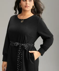 Polka Dot Belted Pocket Elastic Waist Jumpsuit 13 Polka Dot Belted Pocket Elastic Waist Jumpsuit -Clothing Shop 820110583 cd