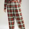 Christmas Plaid Elastic Waist Sleep Pants -Clothing Shop 82114954 jf