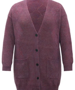 Geometric Heather Pocket Button Up Cardigan 15 Geometric Heather Pocket Button Up Cardigan -Clothing Shop 821628262 sg
