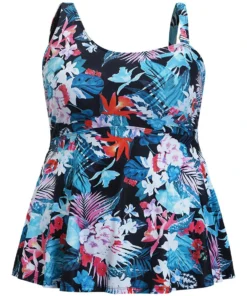 Floral Printed Asymmetrical Ruffles Hem Tankini Top -Clothing Shop 821888076 dt 823cc99f 8668 4bc3 925e 69bca0d12cc2