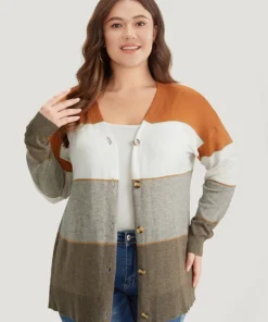 Supersoft Essentials Colorblock Contrast Button Up Lightweight Cardigan -Clothing Shop 822063267 az b5f45501 2fa8 48de ac99 0a3bf5fe7481