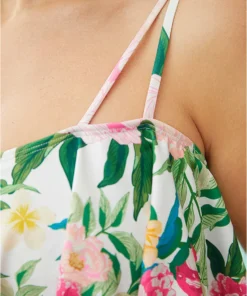 Floral Ruched Detail Ruffle Trim Cami One Piece Swimsuit 18 Floral Ruched Detail Ruffle Trim Cami One Piece Swimsuit -Clothing Shop 822849218 ic