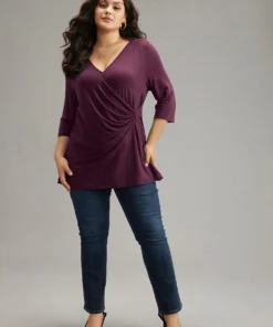 Supersoft Essentials Crossover Pleated T-shirt -Clothing Shop 826873197 sl 9b58afcc 1c81 4734 aa8d 99f2f8b44f1f