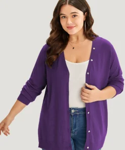 Supersoft Essentials Plain Button Detail Very Stretchy Cardigan 38 Supersoft Essentials Plain Button Detail Very Stretchy Cardigan -Clothing Shop 827817074 ng