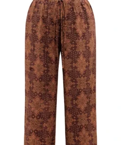 Bandana Elastic Waist Wide Leg Ties Pants -Clothing Shop 832963992 ny