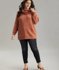 Plain Plisse Turtle Neck Loose Pullover -Clothing Shop 834700721 sp b977b949 32f3 45e6 97a8 663df08ea614