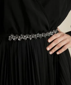 Crystal Rhinestone Elastic Bridal Belt -Clothing Shop 838655332 yo