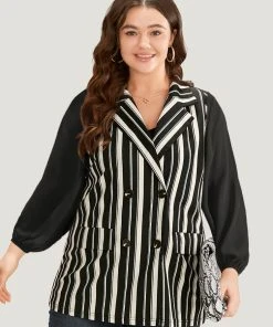 Halloween Striped Pocket Double Breasted Lapel Collar Sleeveless Blazer 16 Halloween Striped Pocket Double Breasted Lapel Collar Sleeveless Blazer -Clothing Shop 839753260 dv 1f4d07cf 7c79 4c42 a39e c00fe8ee6679