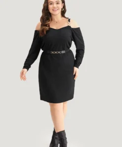 Plain Rib Knit Metal Detail Cami Dress -Clothing Shop 840325574 oz 5d72e354 5d86 4633 b13a 159bea522753