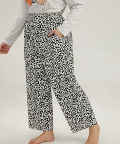 Halloween Leopard Print Elastic Waist Sleep Pants 11 Halloween Leopard Print Elastic Waist Sleep Pants -Clothing Shop 84300566 io