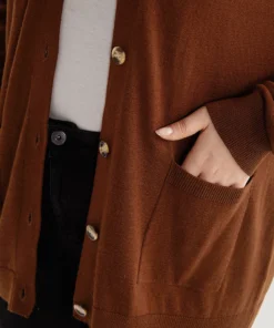 Supersoft Essentials Button Up Patched Pocket Cardigan -Clothing Shop 844283622 zj