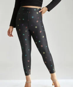 Supersoft Essentials Star High Rise Elastic Waist Leggings