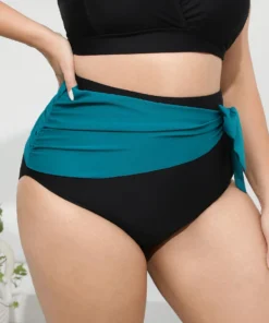 Two Tone Knot Side Bikini Bottom 15 Two Tone Knot Side Bikini Bottom -Clothing Shop 851150821 lh