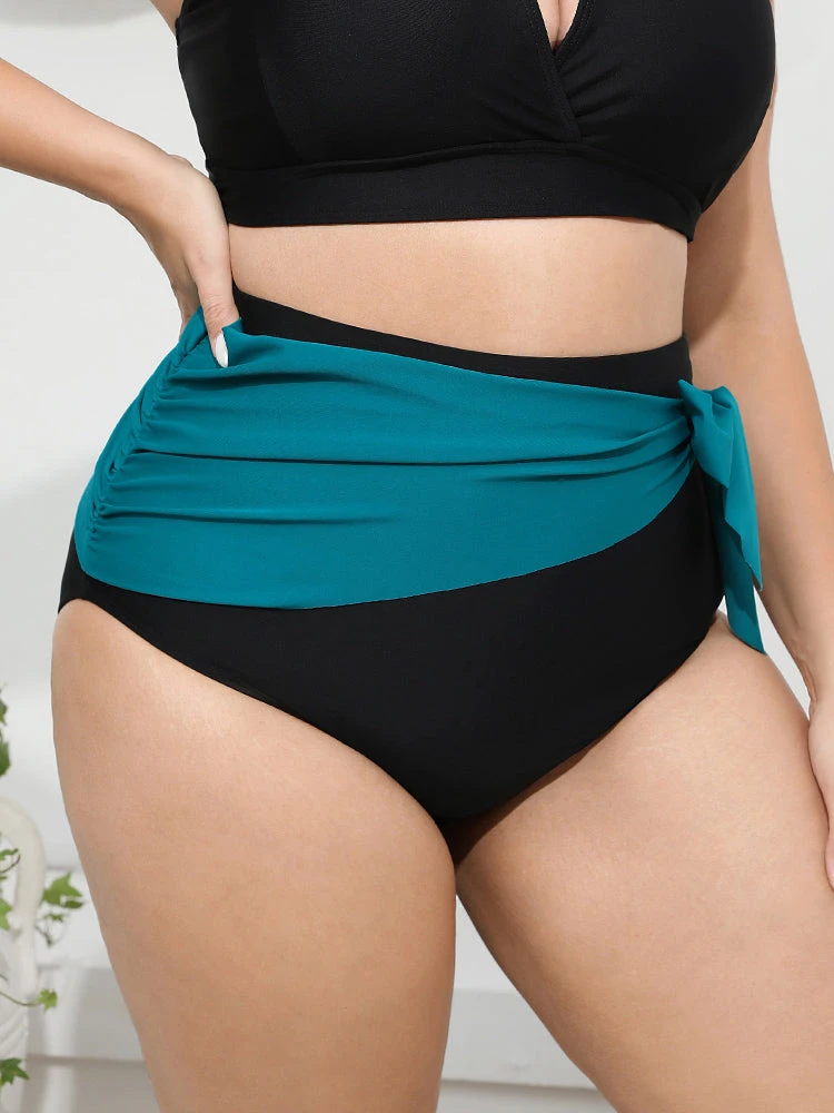 Two Tone Knot Side Bikini Bottom 7 Two Tone Knot Side Bikini Bottom - Image 5