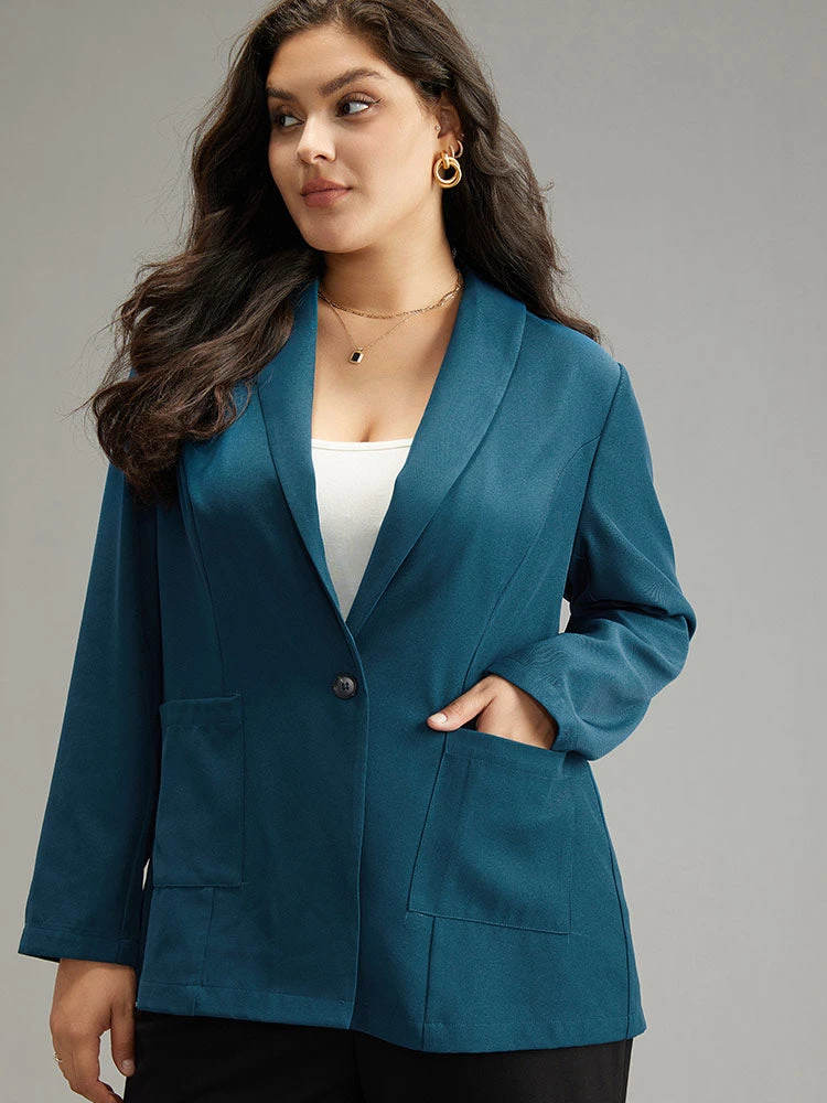 Anti-Wrinkle Lapel Collar Pocket Blazer 8 Anti-Wrinkle Lapel Collar Pocket Blazer - Image 6