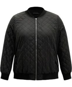 Geometric Quilted Patchwork Zipper Bomber Jacket -Clothing Shop 852689425 yw cad718cf 7182 4e5d be92 a147de33f305