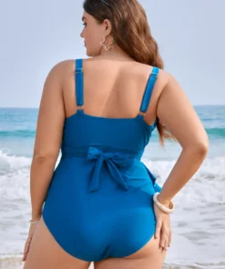 Lightly Lined Bow Asymmetrical Ruffle One Piece Swimsuit -Clothing Shop 854661474 lb 7e1613df 9abb 4ebe 91fc ec816edd5eb6