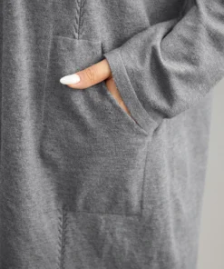 Supersoft Essentials Solid Loose Patched Pocket Cardigan -Clothing Shop 855158635 ct