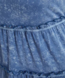 Contrast Stitch Frill Trim Ruffle Tiered Vintage Tank Top -Clothing Shop 855755826 xe