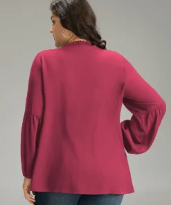 Seam Detail Frill Trim Layered Blouse -Clothing Shop 856826500 zl