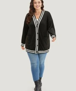 Halloween Patchwork Striped Pocket Button Up Rib Knit Coat 16 Halloween Patchwork Striped Pocket Button Up Rib Knit Coat -Clothing Shop 858380397 av 6f692137 a16b 484e 8698 71be4c2feb75