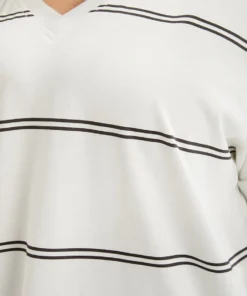 Striped Contrast Dolman Sleeve T-shirt -Clothing Shop 859441100 ft c3ff99dd 519f 43a9 a88d 6e5a57b0bad8