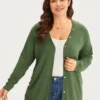 Supersoft Essentials Plain Button Detail Very Stretchy Cardigan